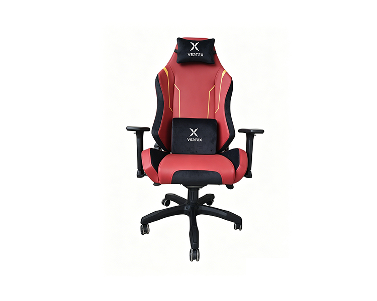 Gaming Chair: Vertex Monarch Gaming Chair Bordeaux Car Leather
